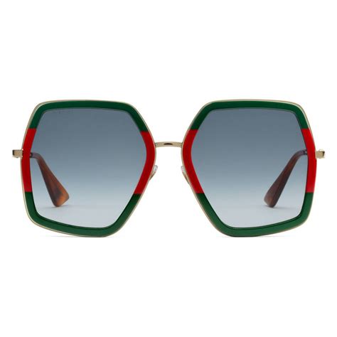 gucci sunglasses women green and red|selfridges Gucci sunglasses.